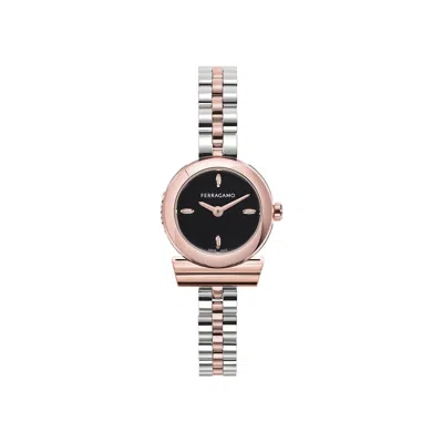 Pre-owned Ferragamo Gancino Bracelet Watch 'two Tone' | Multi-color | Women's Size Onesize