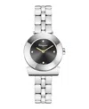 Ferragamo Gancino Bracelet Watch With Black Sunray Dial In Metallic