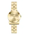 Ferragamo Gancino Bracelet Watch With Polished Gold Finish In Gold