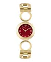 Ferragamo Gancino Bracelet Watch Woman Wrist Watch Gold Size Onesize Stainless Steel
