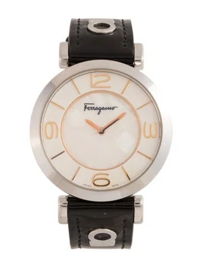 Pre-owned Ferragamo Gancino Deco Watch In Multicolor
