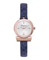 Ferragamo Gancino Leather Watch In Multi