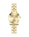 Ferragamo Gancino Bracelet Watch With Polished Gold Finish In Gold