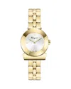 Ferragamo Gancino Bracelet Watch In Gold