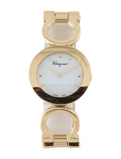 Pre-owned Ferragamo Gancino Watch, 28mm In Multi