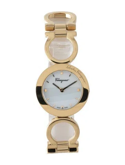 Pre-owned Ferragamo Gancino Watch, 28mm In Multi