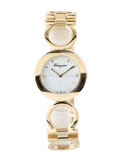Pre-owned Ferragamo Gancino Watch, 28mm In Multi