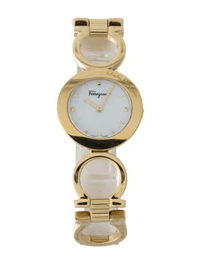 Pre-owned Ferragamo Gancino Watch, 28mm In Multi