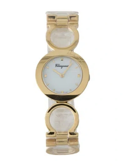 Pre-owned Ferragamo Gancino Watch, 28mm In Multi