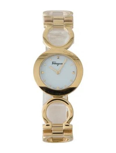 Pre-owned Ferragamo Gancino Watch, 28mm In Multi