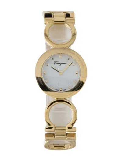 Pre-owned Ferragamo Gancino Watch, 28mm In Multi