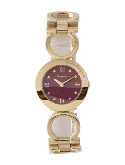 Pre-owned Ferragamo Gancino Watch, 28mm In Multi