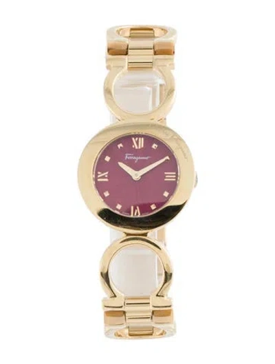 Pre-owned Ferragamo Gancino Watch, 28mm In Multicolor