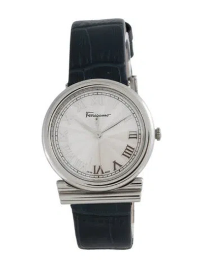 Pre-owned Ferragamo Gancino Watch In Multicolor