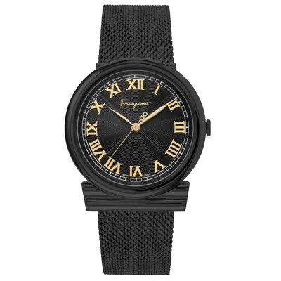 Ferragamo Gancino Women's Watch In Black