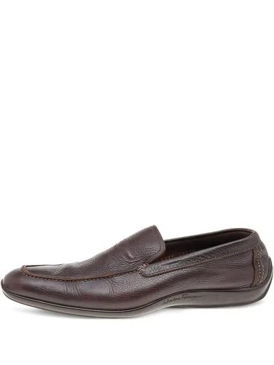 Pre-owned Ferragamo Gancio Bit Loafers