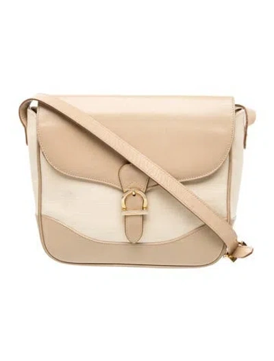 Pre-owned Ferragamo Gancio Crossbody Bag In Neutral