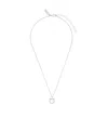 Ferragamo Women Collana Gancio Con Cristalli In Metallic