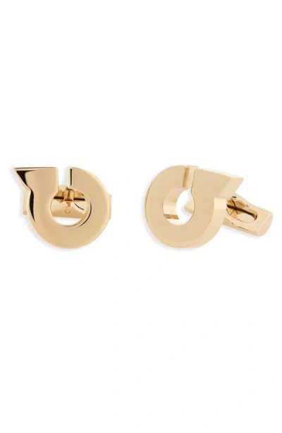 Ferragamo Gancio Cuff Links In Gold