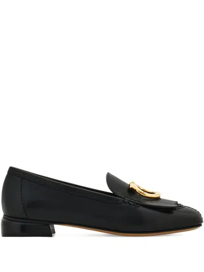 Ferragamo Gancio Loafer Mit Fransen In Black