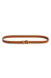 Ferragamo Gancio Keeper Leather Belt