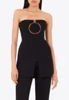 Ferragamo Pure Wool Mini Dress With Tulle Insert