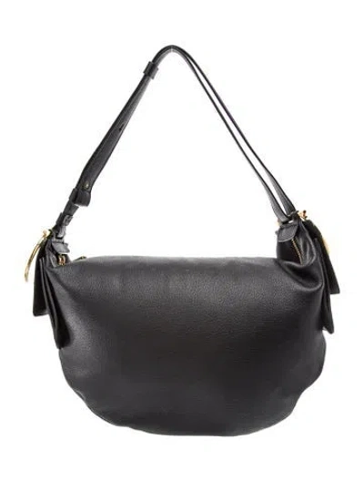 Pre-owned Ferragamo Gancio Shoulder Bag In Black