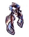 Ferragamo Gancio Silk Ribbon Hair Elastic In Multi