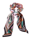 Ferragamo Gancio Silk Ribbon Hair Elastic In Multi