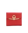 Ferragamo Gancio Snap Wallet In Nude