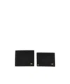 Ferragamo Gancio Wallets, Card Holders Black In Black