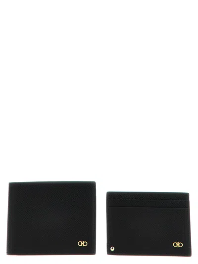 Ferragamo 'gancio' Wallet + Card Holder Set