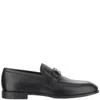 Ferragamo Black Gancini Casual Business Shoes In Black