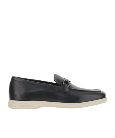 FERRAGAMO GANICINI LEATHER LOAFERS