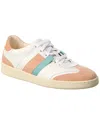 Ferragamo White & Pink Garda Low Sneakers In Brown