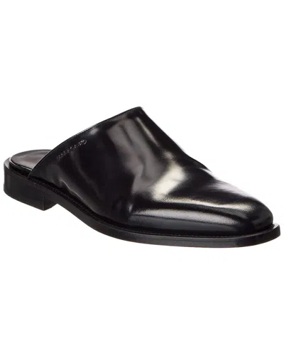 Ferragamo Gasco Leather Mule In Black