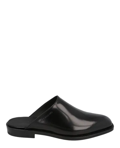 Ferragamo Gasco Leather Mules In Black