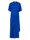 Ferragamo Asymmetric Jersey Midi Dress