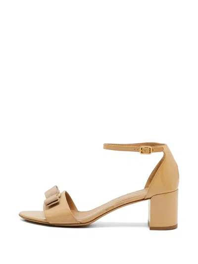 Pre-owned Ferragamo Gavina Ankle Strap Sandals In Neutral