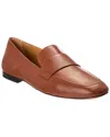 Ferragamo Gedeone Glamour Leather Loafer In Brown