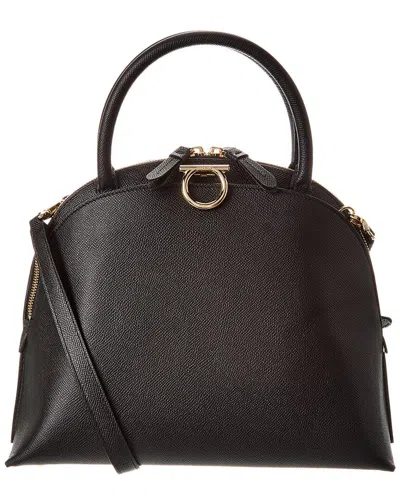 FERRAGAMO FERRAGAMO GEMINI LEATHER SHOULDER BAG