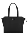 Ferragamo Gemini Leather Shoulder Bag In Black