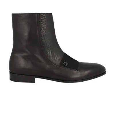 Pre-owned Ferragamo Geminiano Gancini Ankle Boot 'black' | Men's Size 7