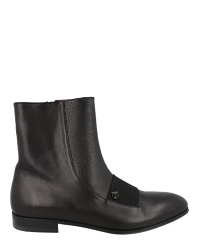 Ferragamo Geminiano Gancini Boots In Black