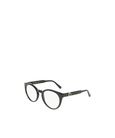Ferragamo Geometric Flat Mirror In Black