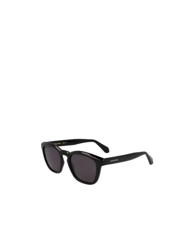 Ferragamo Geometric Frame Plain Mirror In Black