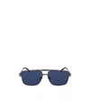 Ferragamo Geometric Frame Plain Mirror In Blue