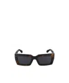 Ferragamo Geometric Frame Sunglasses In Brown