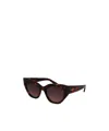 Ferragamo Classic Logo Acetate Cat-eye Sunglasses In Tortoise/brown Gradient