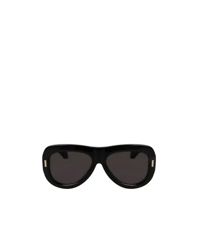 Ferragamo Geometric Frame Sunglasses In Black
